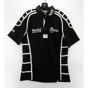 Kooga Rugby Jersey Polo Shirt Small White Pullover Embroidered NEW